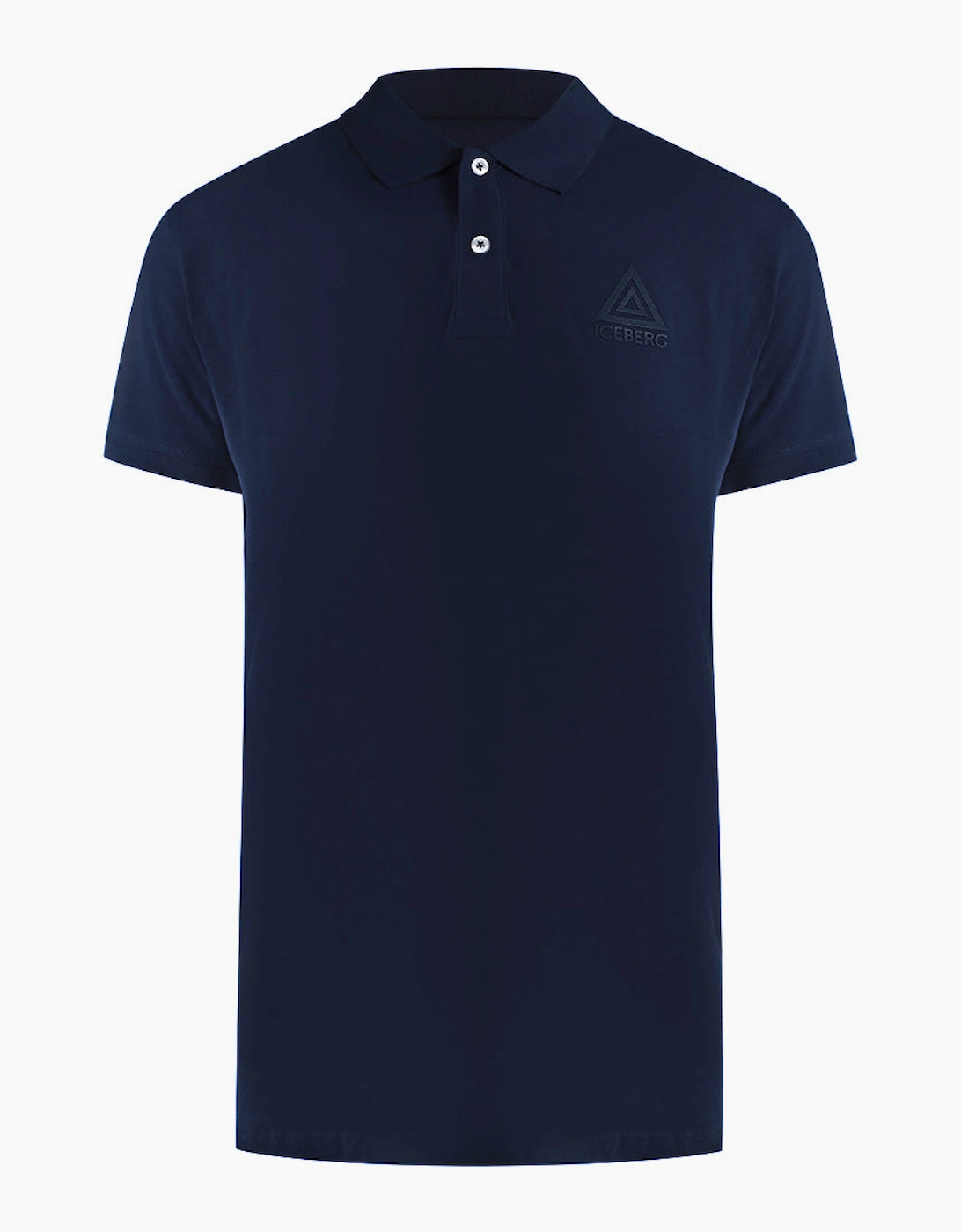 Ice Iceberg Triangle Logo Navy Blue Polo Shirt, 3 of 2