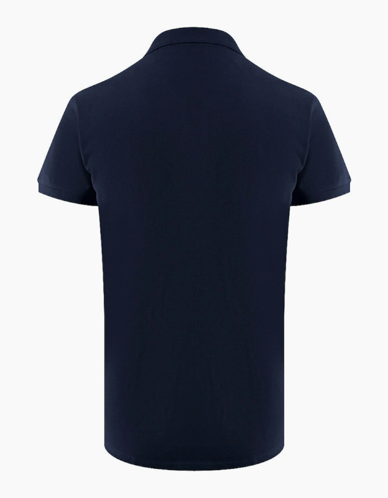 Ice Iceberg Triangle Logo Navy Blue Polo Shirt