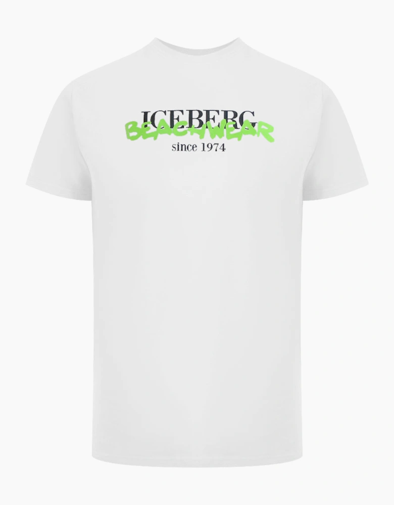 Ice Iceberg Beachwear Logo White T-Shirt