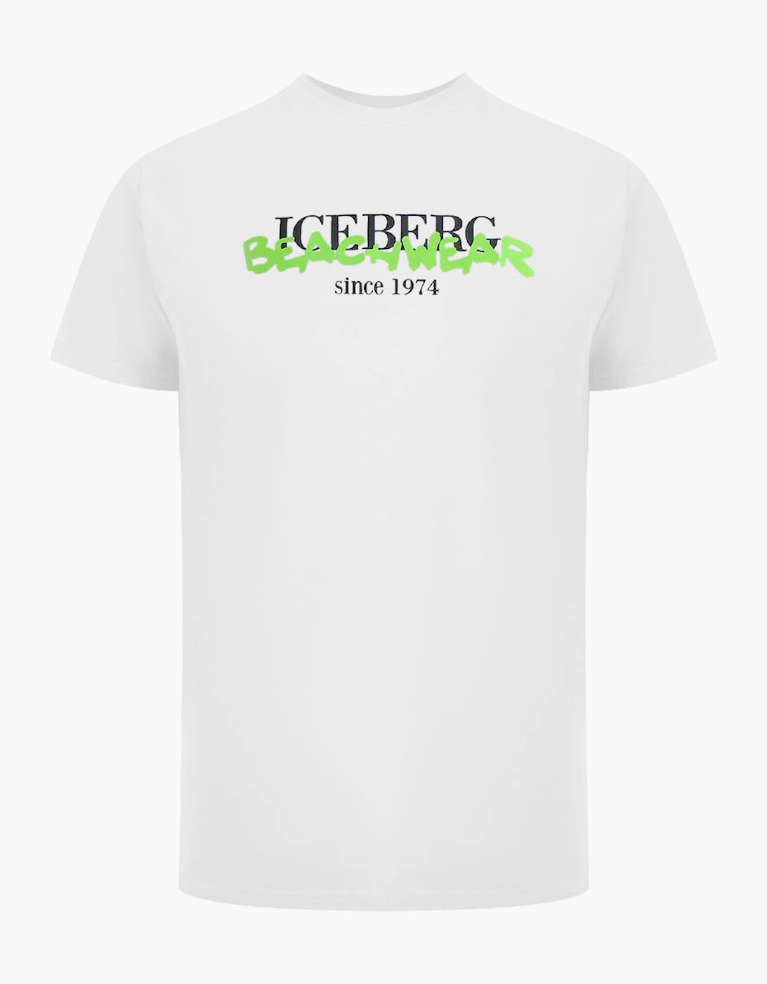 Ice Iceberg Beachwear Logo White T-Shirt, 3 of 2