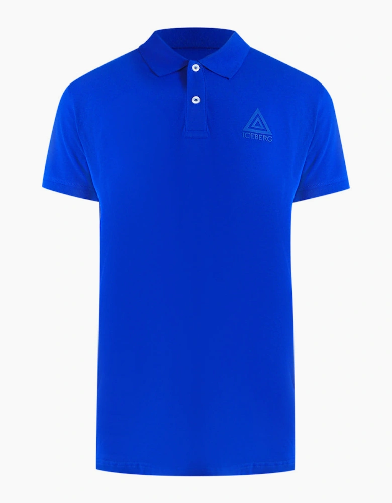 Ice Iceberg Triangle Logo Blue Polo Shirt