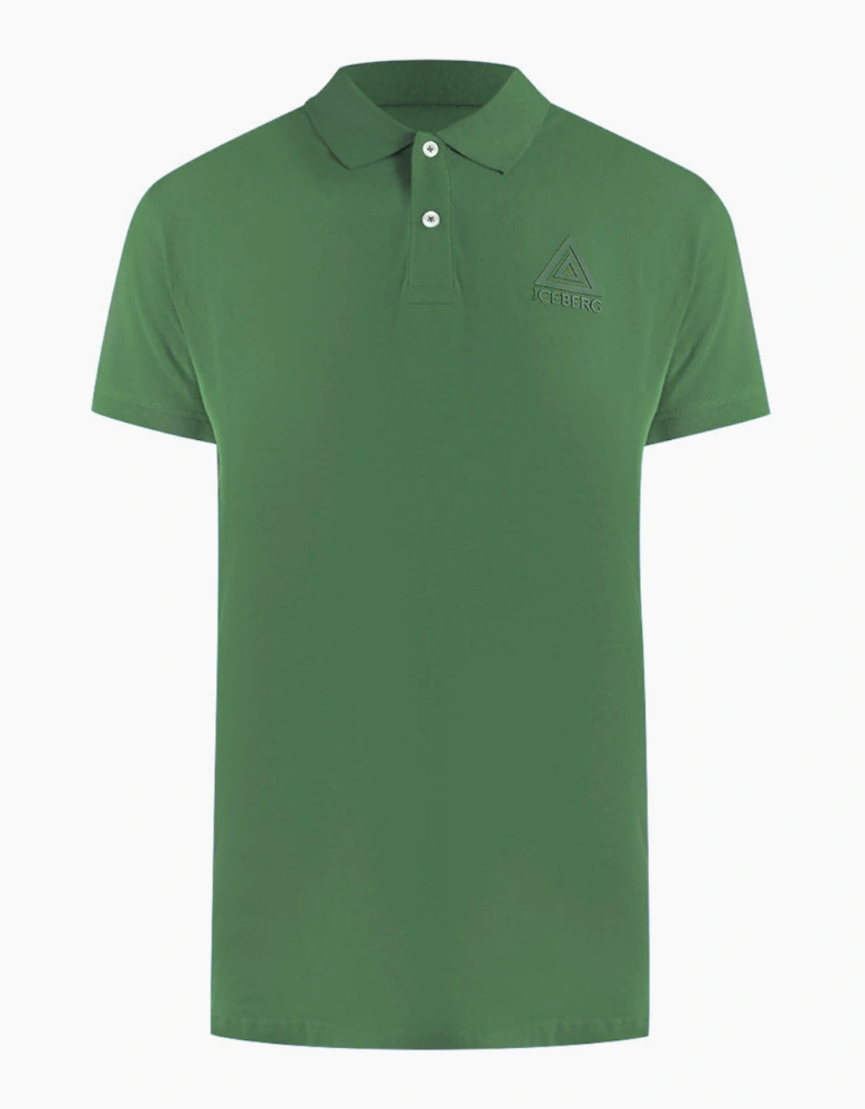 Ice Iceberg Triangle Logo Military Green Polo Shirt