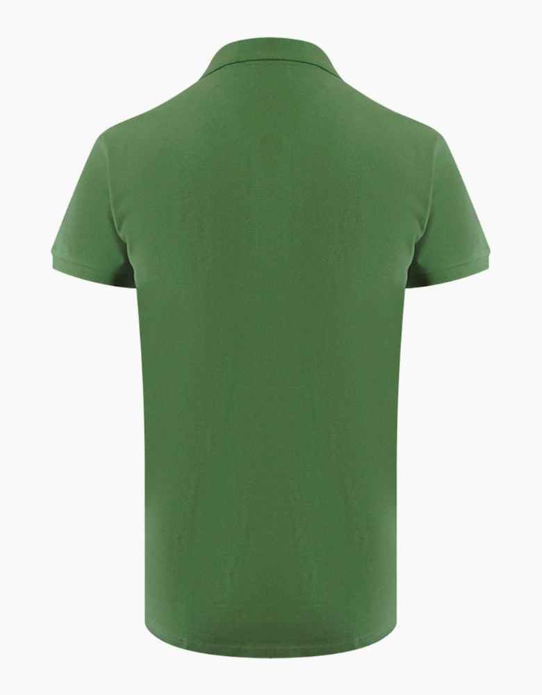 Ice Iceberg Triangle Logo Military Green Polo Shirt