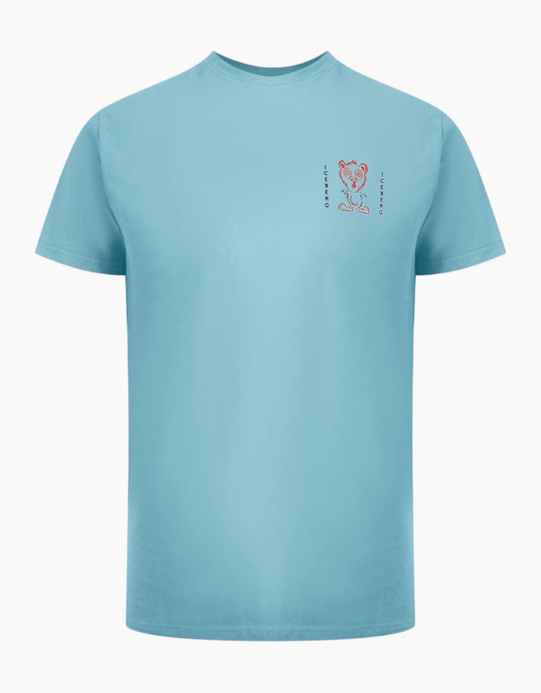 Ice Iceberg Small Bear Logo Mint Green T-Shirt