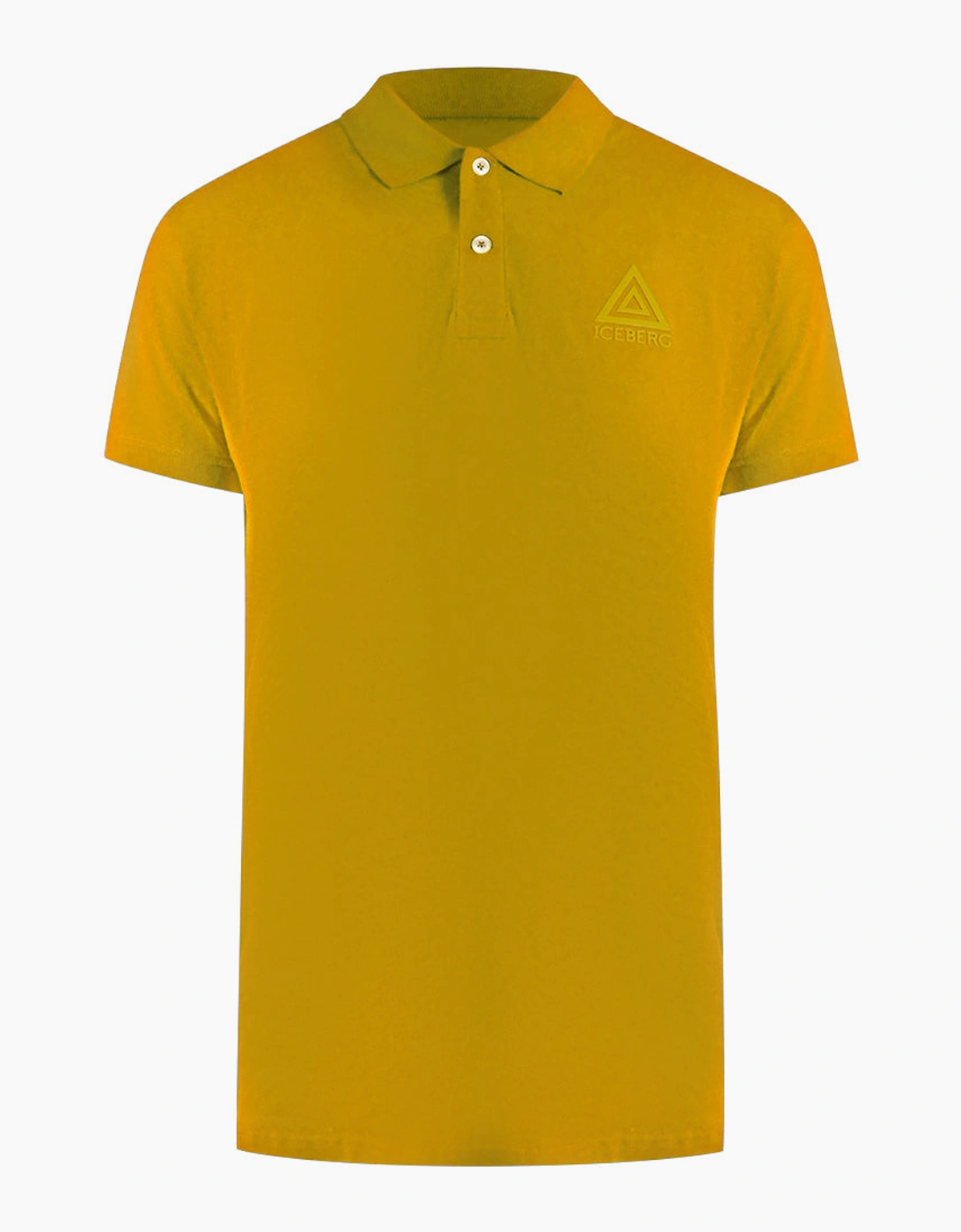 Ice Iceberg Triangle Logo Yellow Polo Shirt, 3 of 2