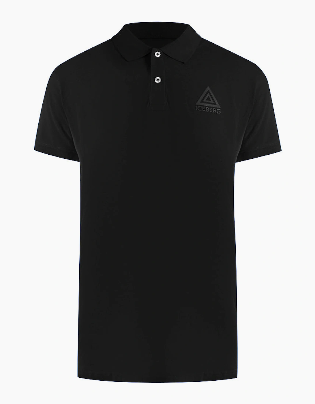 Ice Iceberg Triangle Logo Black Polo Shirt, 3 of 2