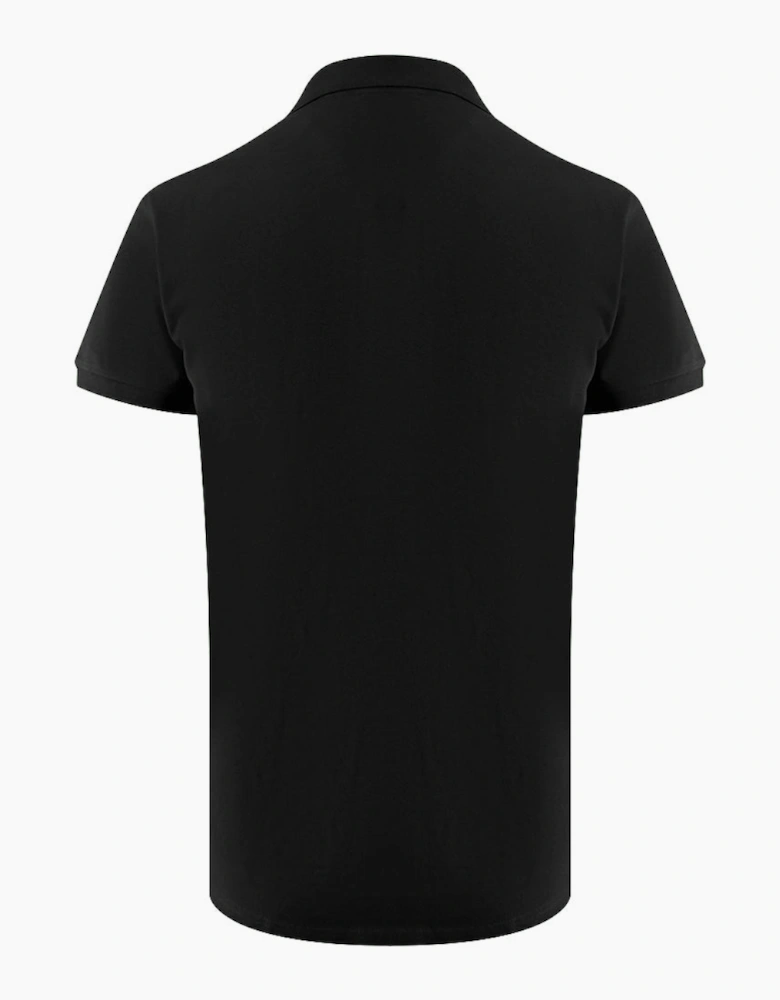 Ice Iceberg Triangle Logo Black Polo Shirt