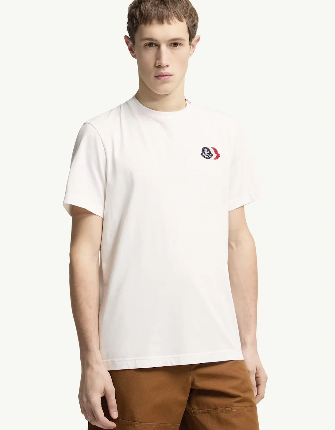 Triple Logo Cotton T-Shirt White