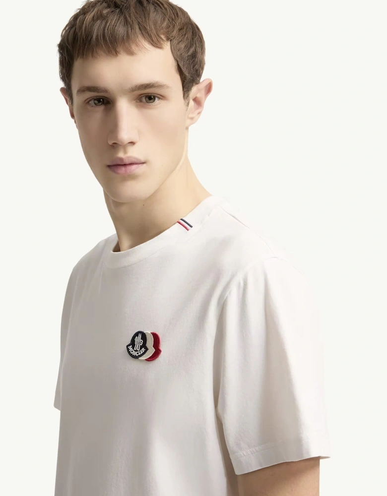 Triple Logo Cotton T-Shirt White