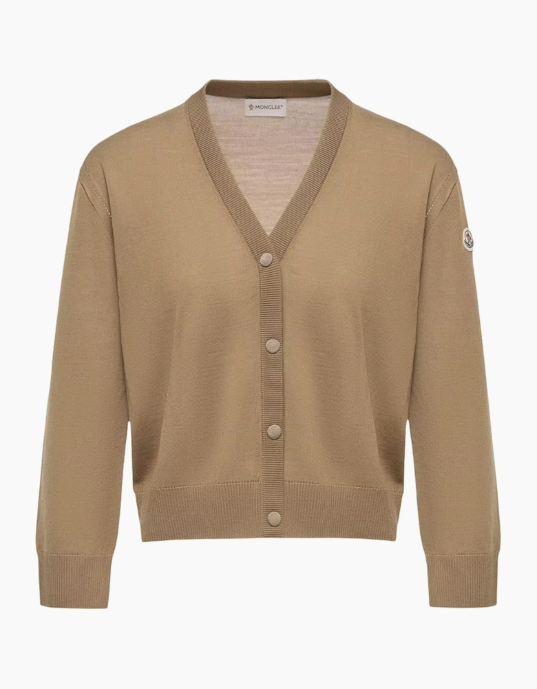 Womens Hybrid Cardigan Beige