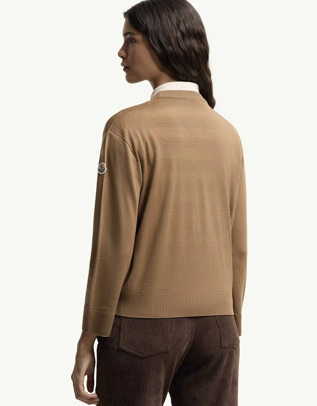 Womens Hybrid Cardigan Beige
