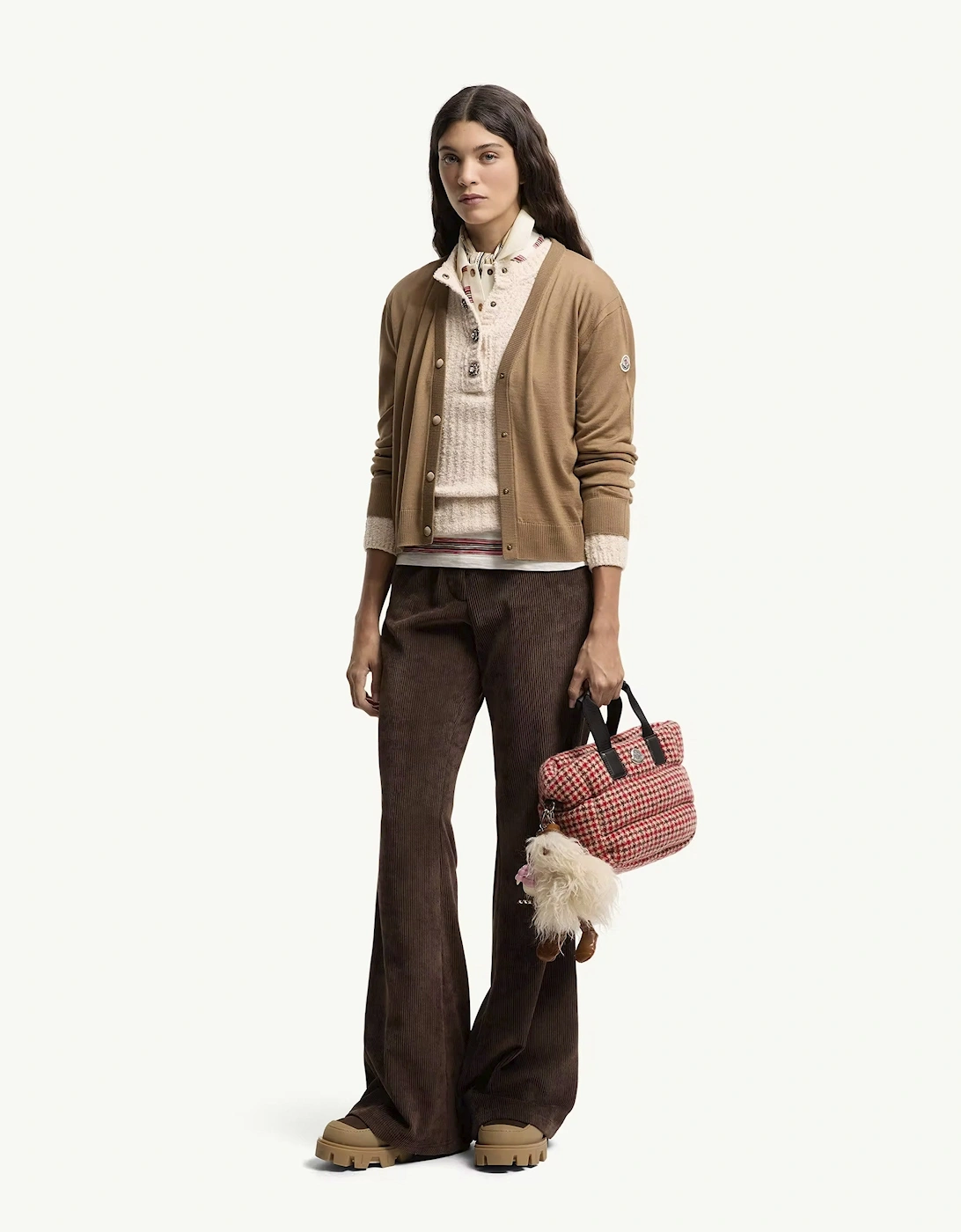 Womens Hybrid Cardigan Beige