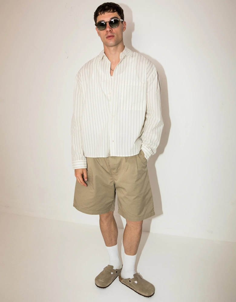 Box Fit Seersucker Stripe Dress Shirt
