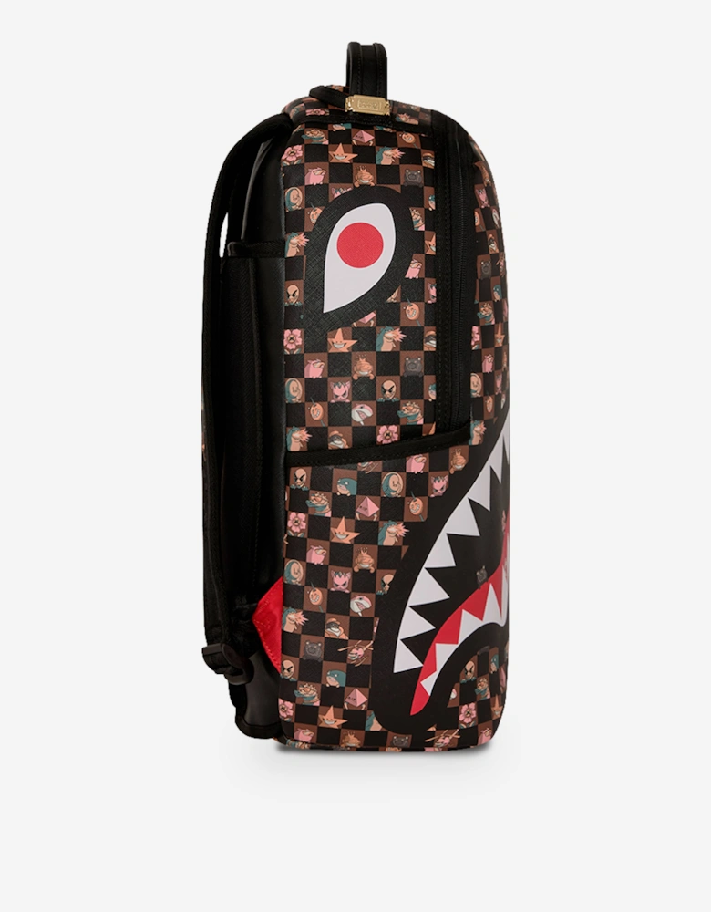 Sprayground Kids Peeking Characters Remix Backpack in Brown (46cm)
