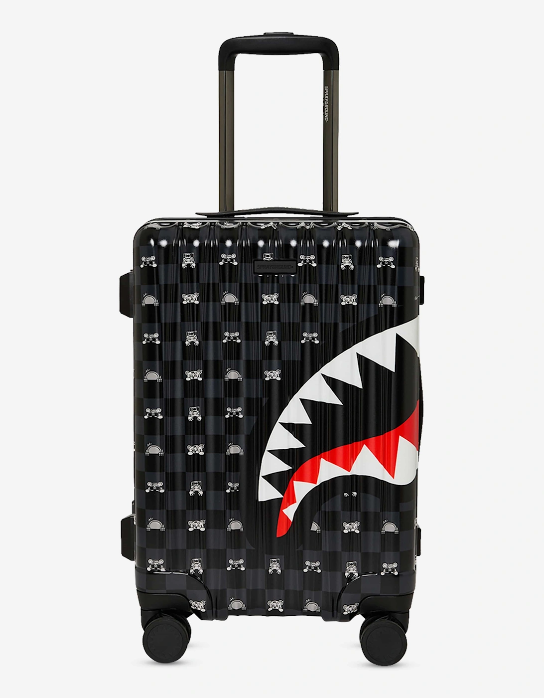 Sprayground Girl's Sprayground Kids Peeking Character Check Carry-On Luggage in Black (55cm)