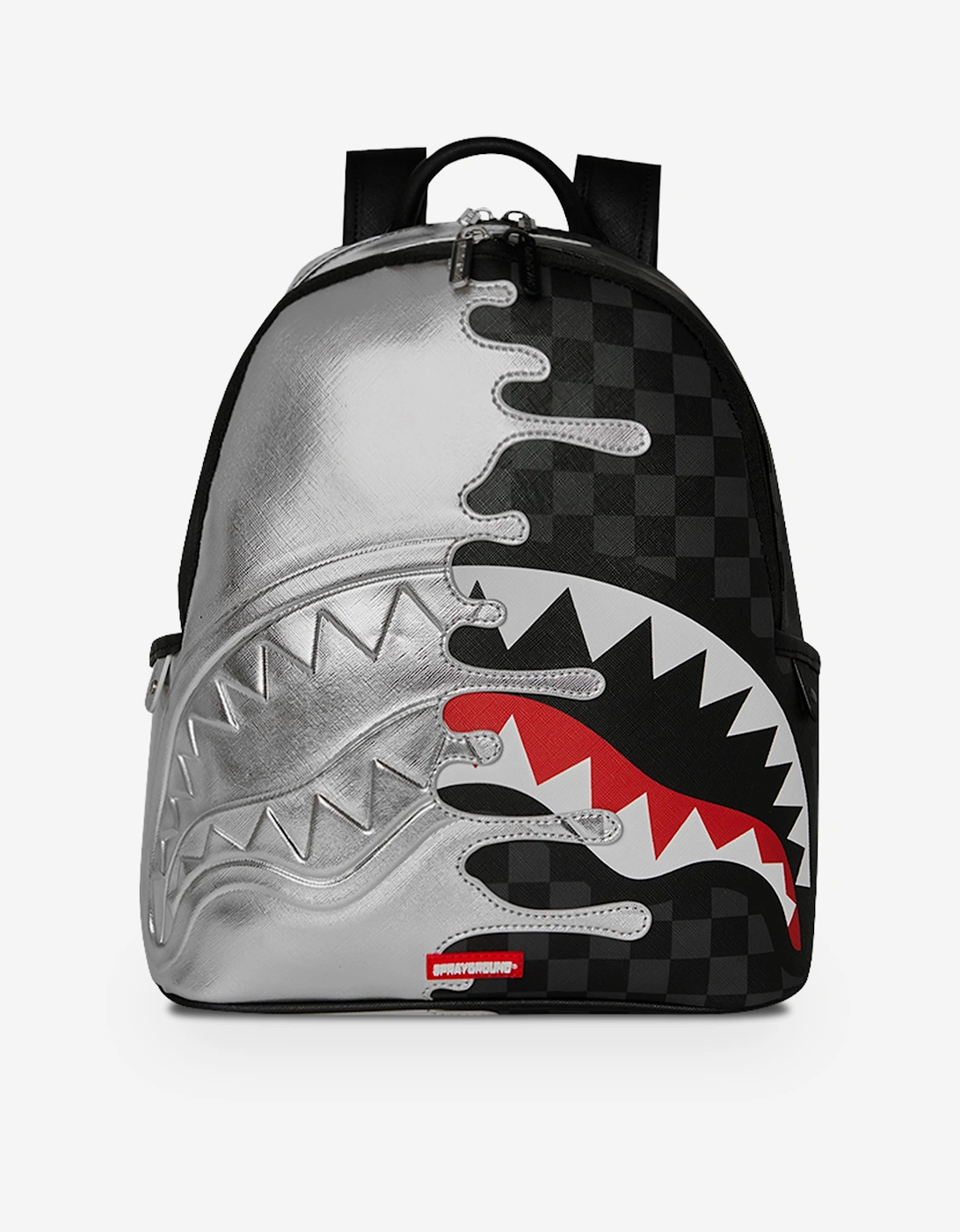 Sprayground Girl's Sprayground Kids Silver Side Drip Savage Backpack in Black (30cm)