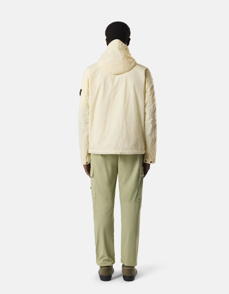 Hooded 4100001 Crinkle Reps Ny Jacket Ivory/Yellow