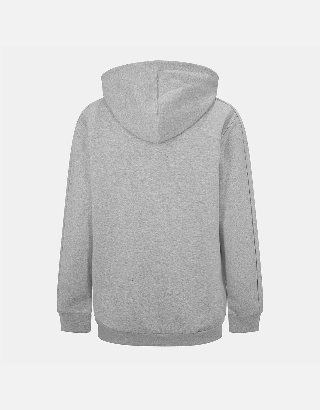 Mens Fleece 3 Stripes Full Zip Hoodie