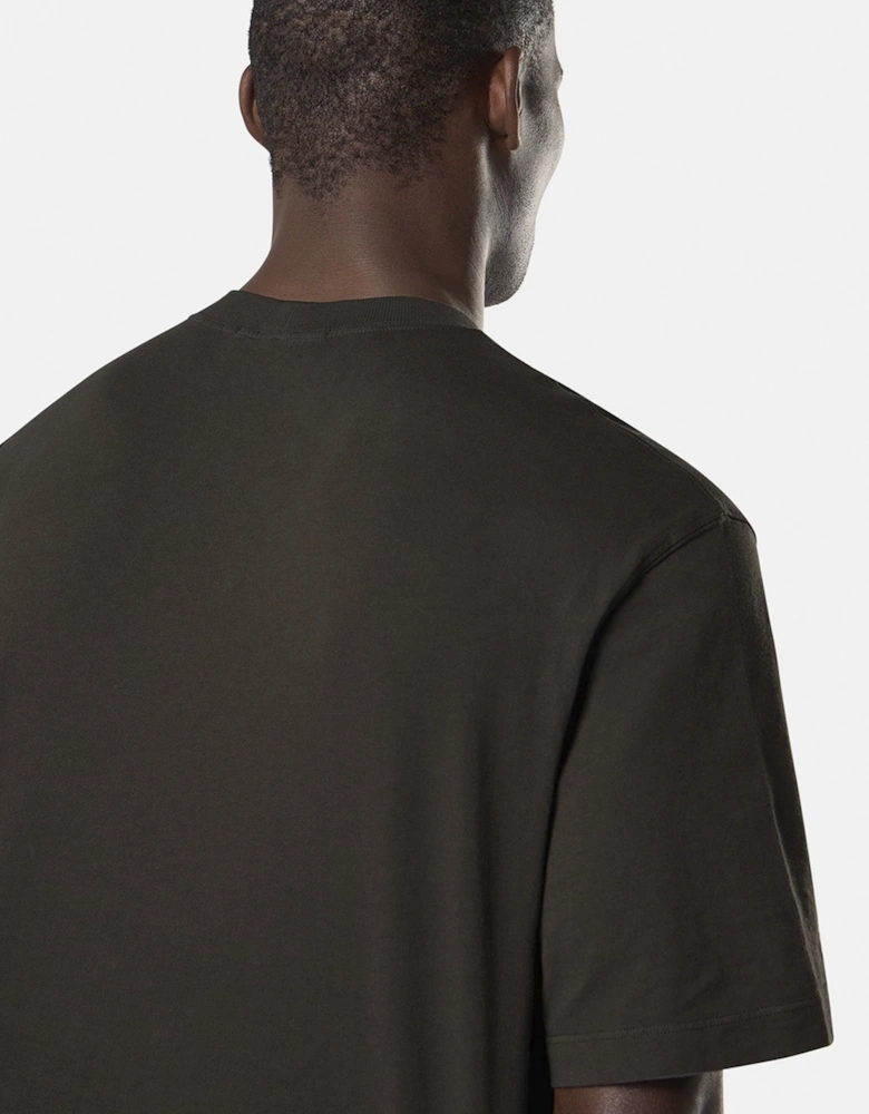 Patch Logo 2100030 T-Shirt Charcoal/Brown