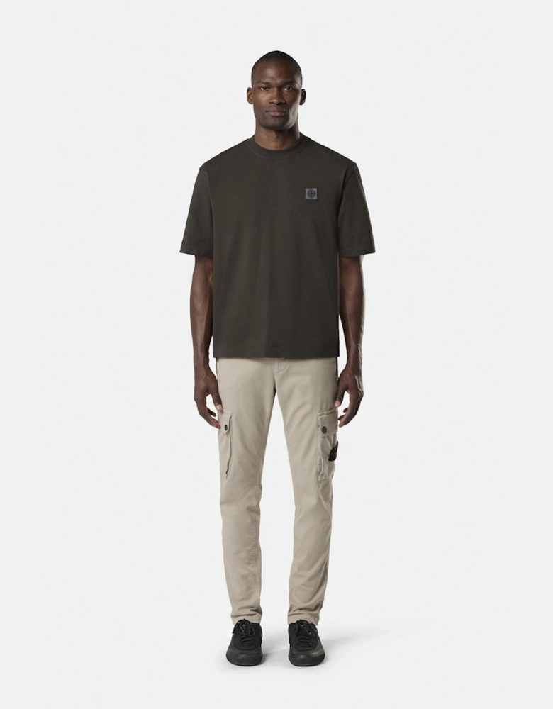 Patch Logo 2100030 T-Shirt Charcoal/Brown