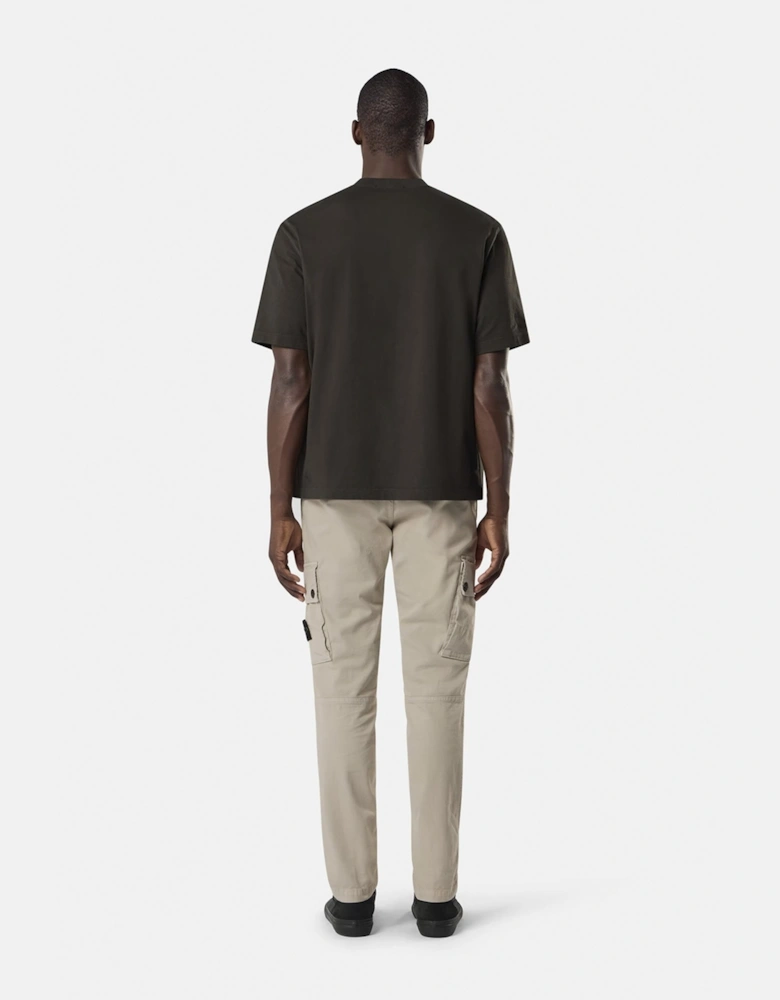 Patch Logo 2100030 T-Shirt Charcoal/Brown