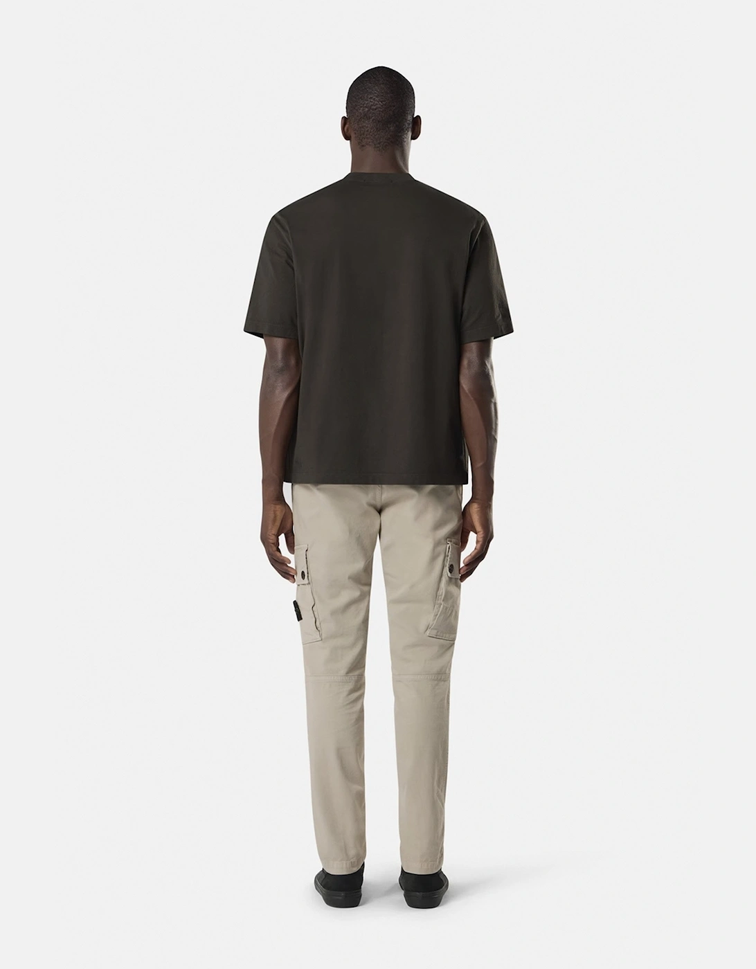 Patch Logo 2100030 T-Shirt Charcoal/Brown