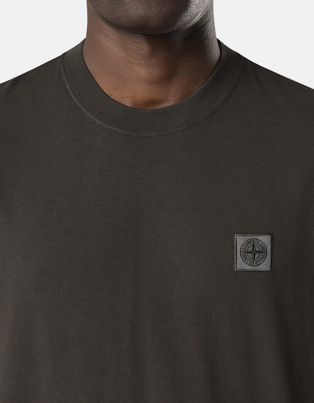 Patch Logo 2100030 T-Shirt Charcoal/Brown