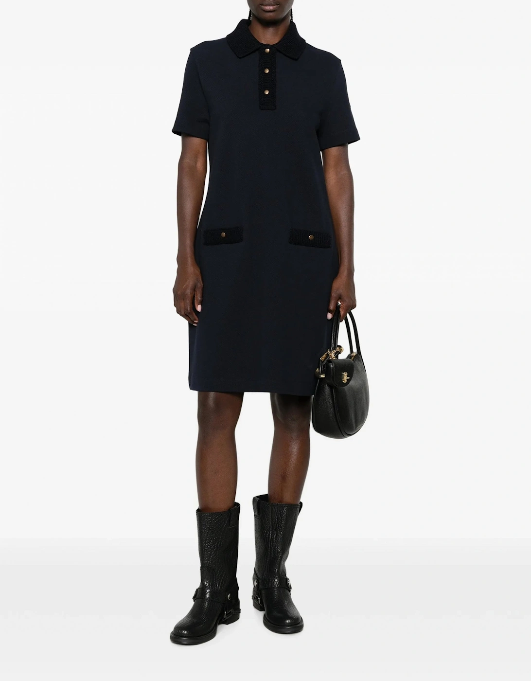 Womens Jersey Dress Navy