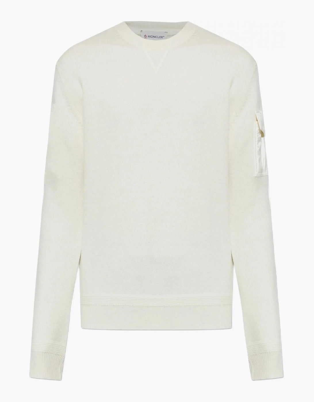 Sleeve Pocket Sweater Cream, 6 of 5
