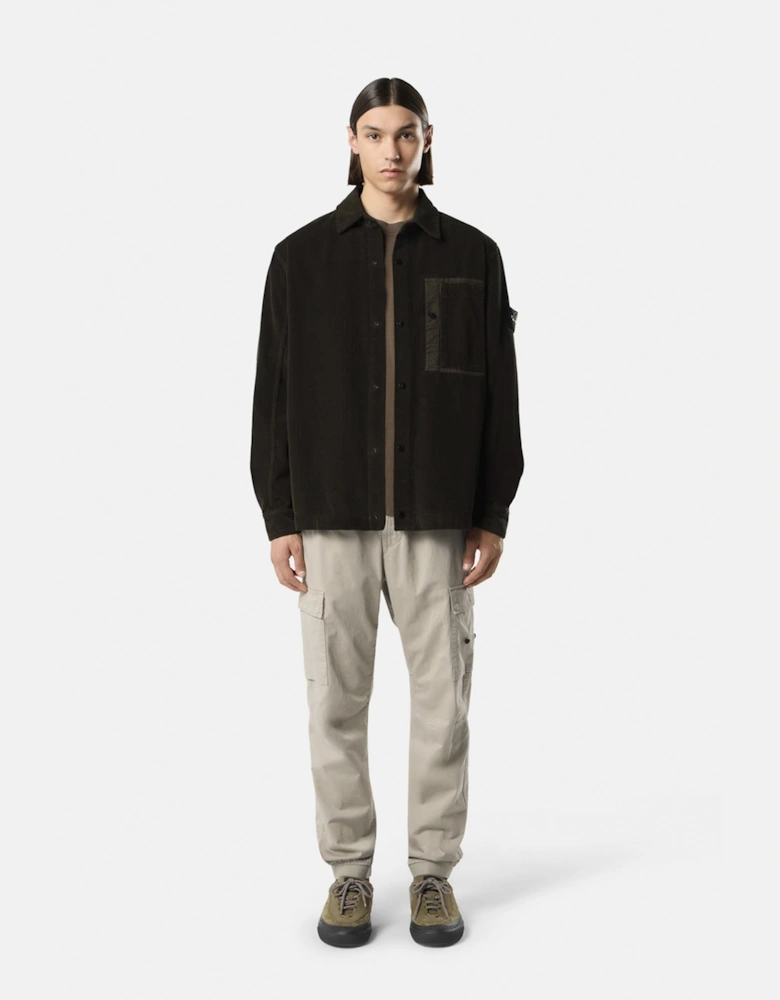 Corduroy 1200016 Overshirt Coal Grey