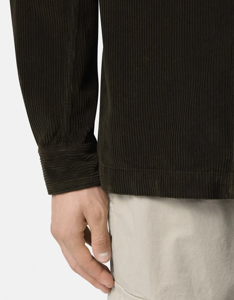 Corduroy 1200016 Overshirt Coal Grey