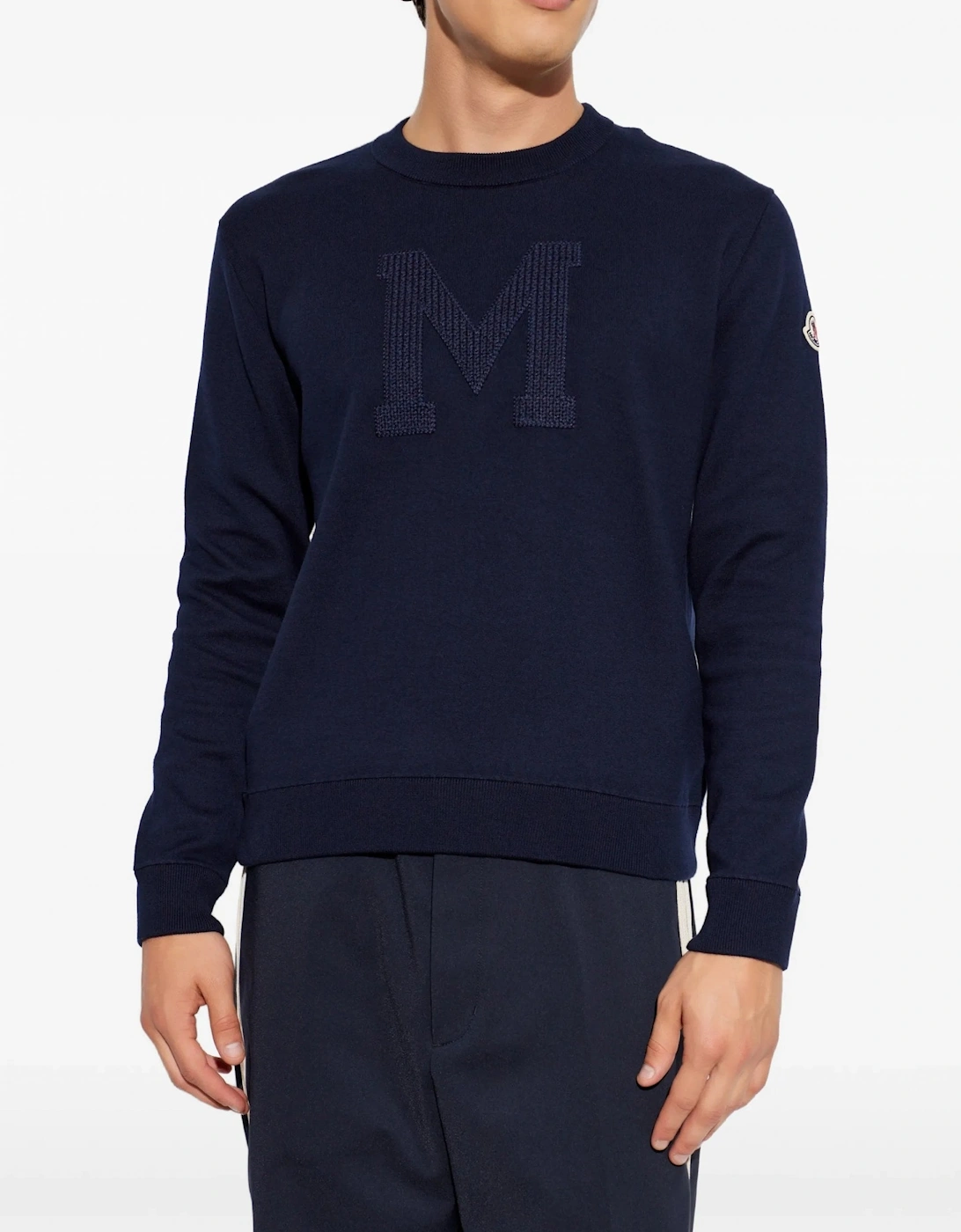M Logo Crewneck Sweater Navy