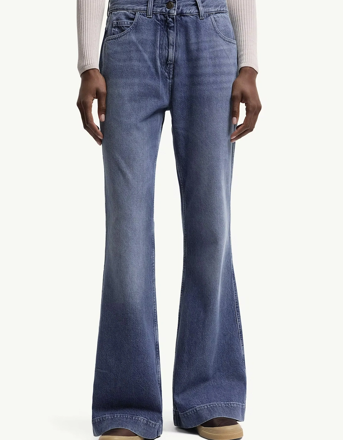 Womens Flared Jeans Blue