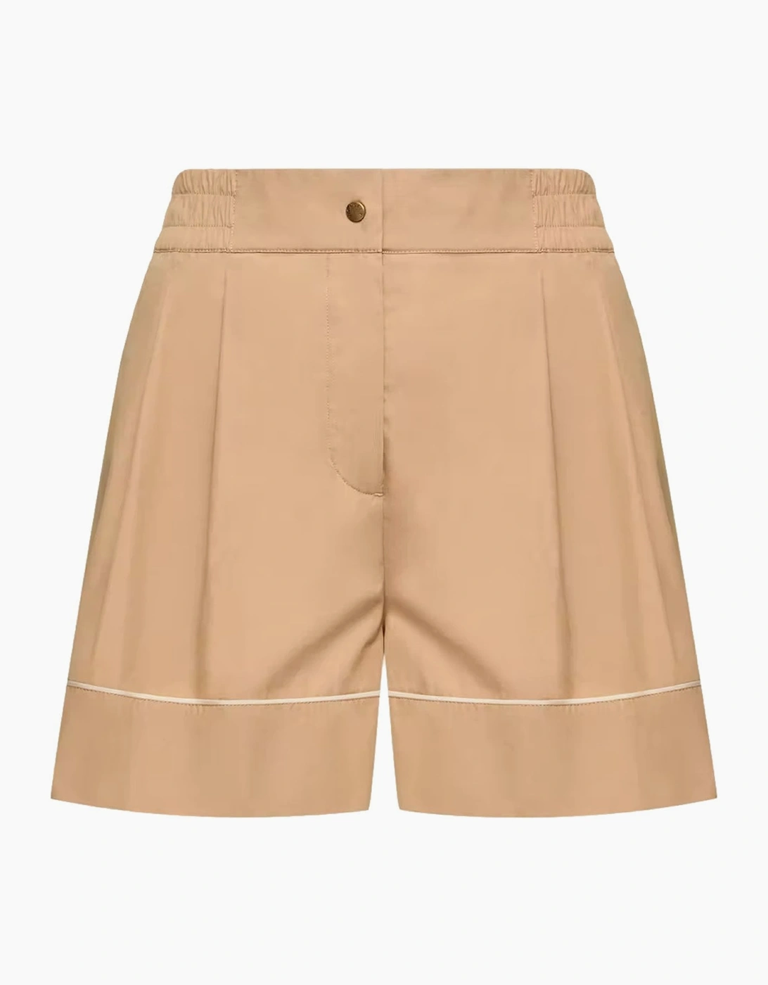 Womens Cotton Shorts Beige, 7 of 6