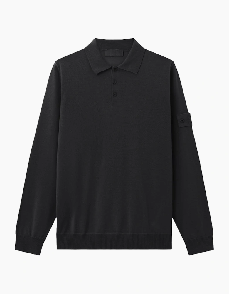 Ghost 5100076 Knitted Polo Black