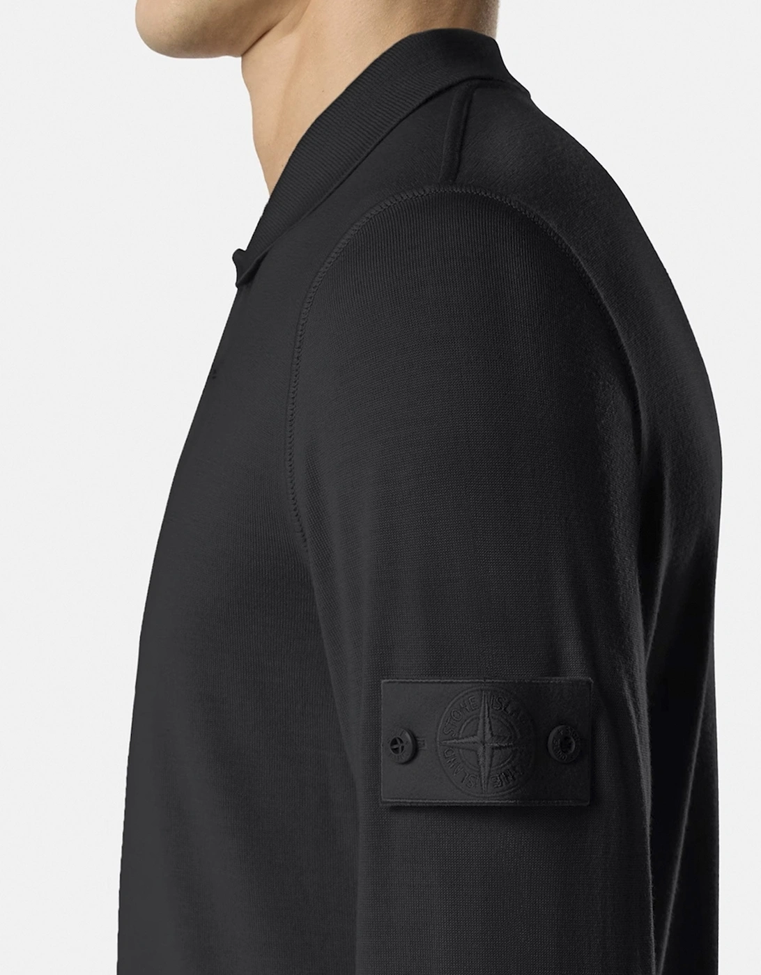 Ghost 5100076 Knitted Polo Black