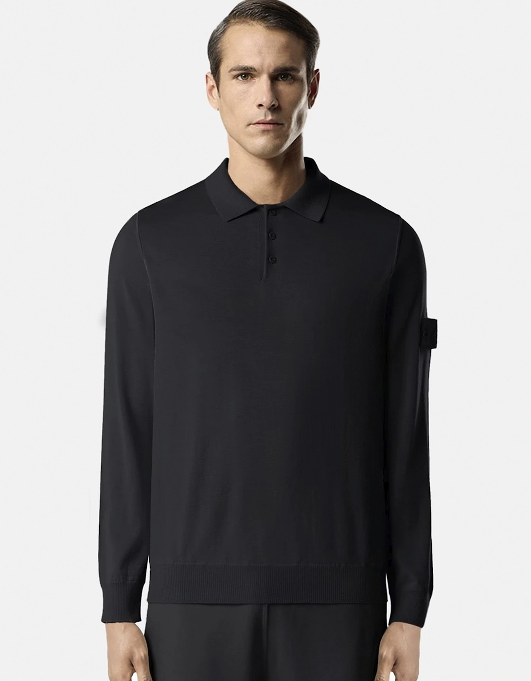 Ghost 5100076 Knitted Polo Black