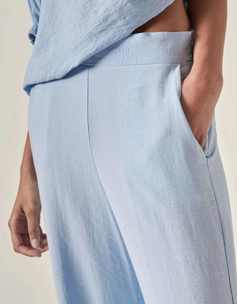 Relaxed Side Zip Trousers – Powder Blue