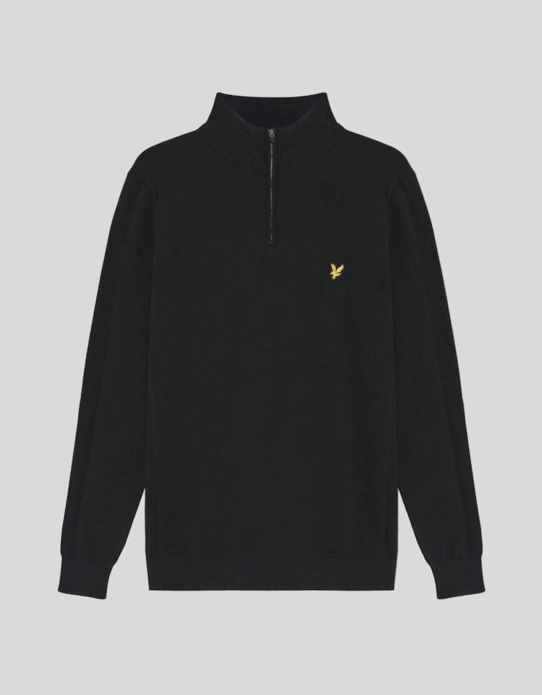 Cotton Blend 1/4 Zip Jumper