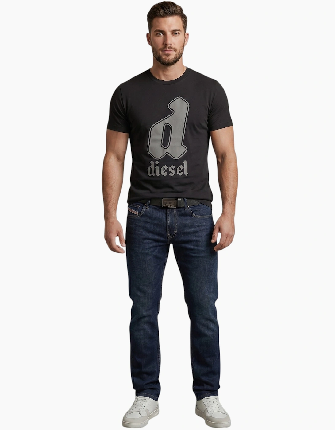 Diesel Mens T Shirts T-Diegor-K59 Graphic Logo