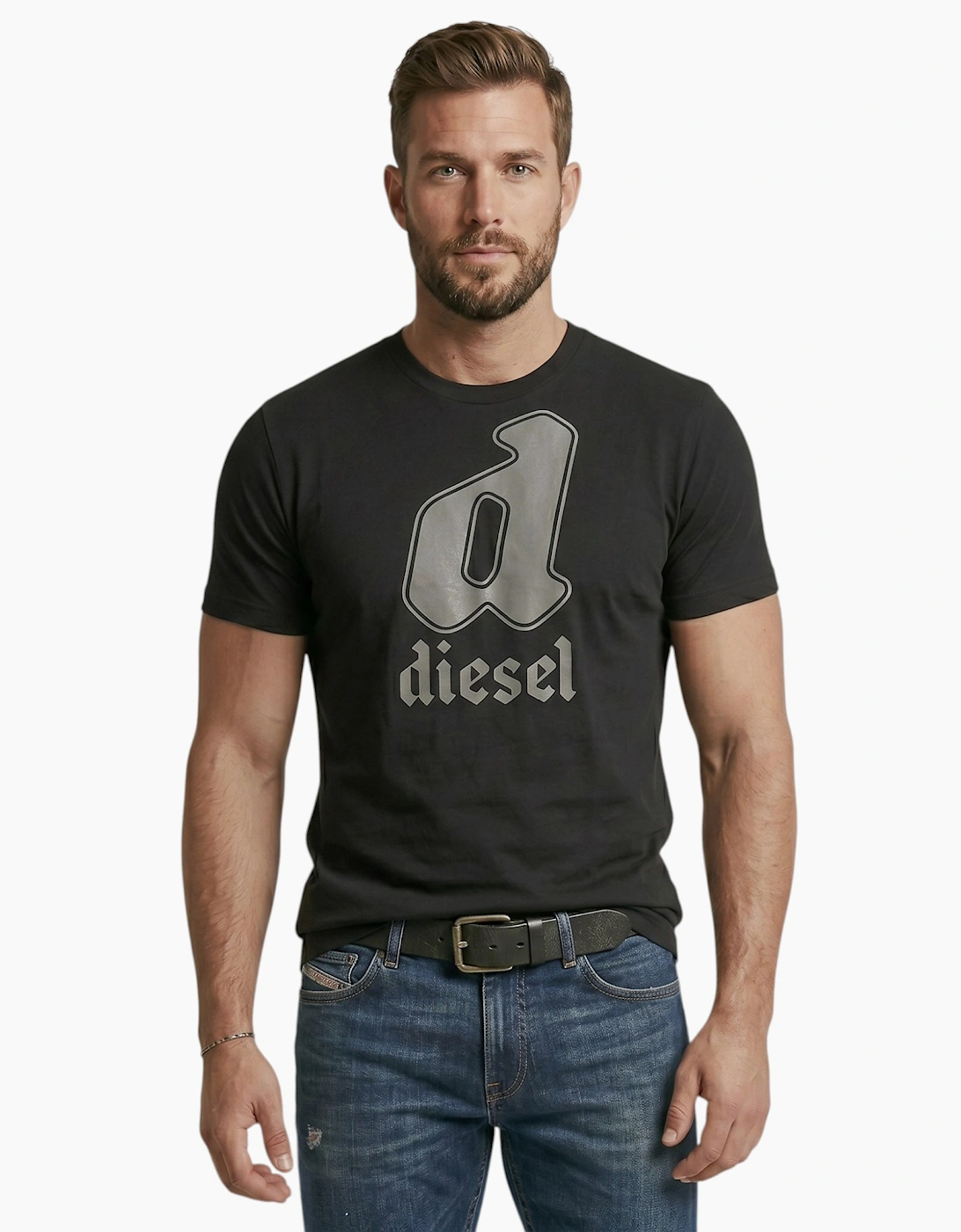 Diesel Mens T Shirts T-Diegor-K59 Graphic Logo