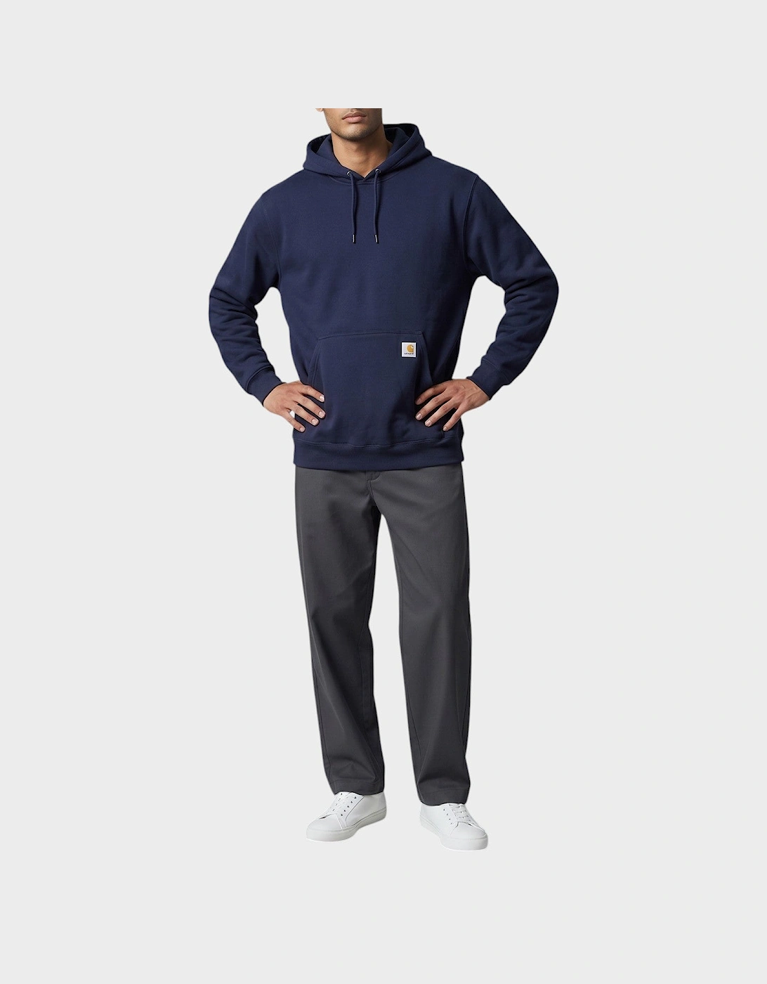 Loose Fit Midweight Hoodie Navy