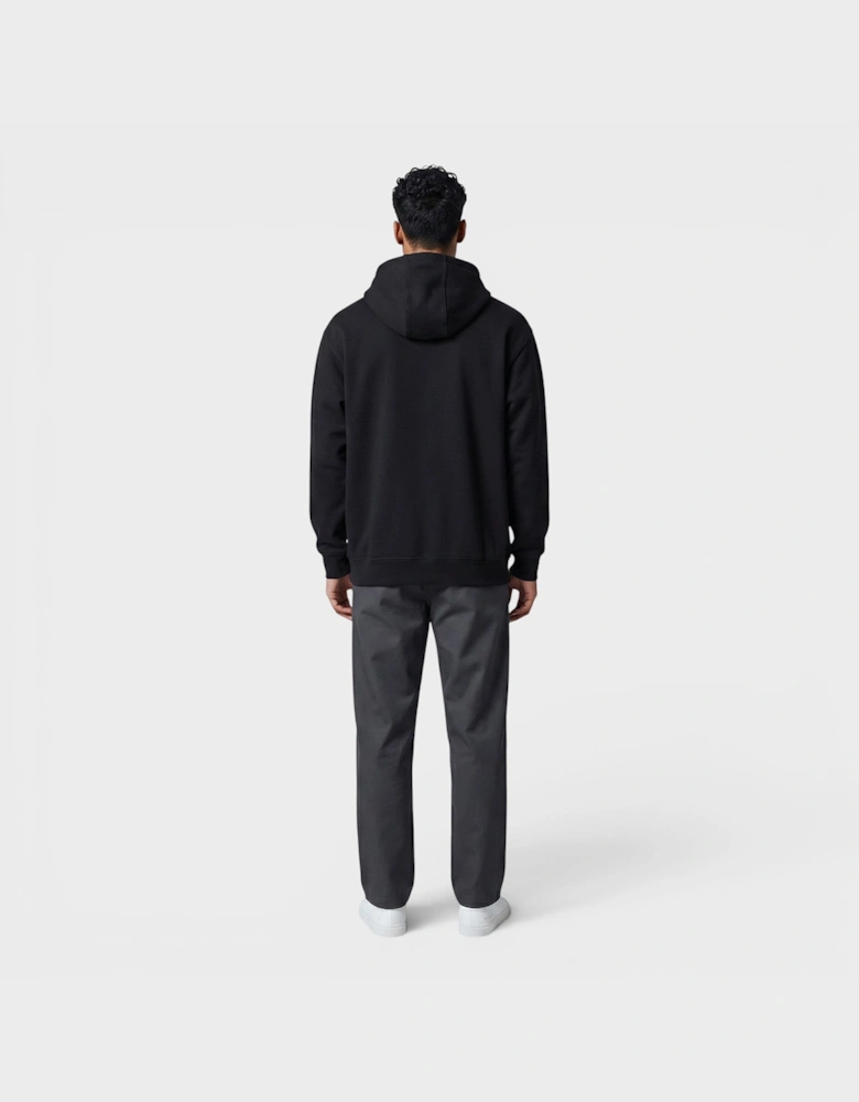 Loose Fit Midweight Hoodie Black