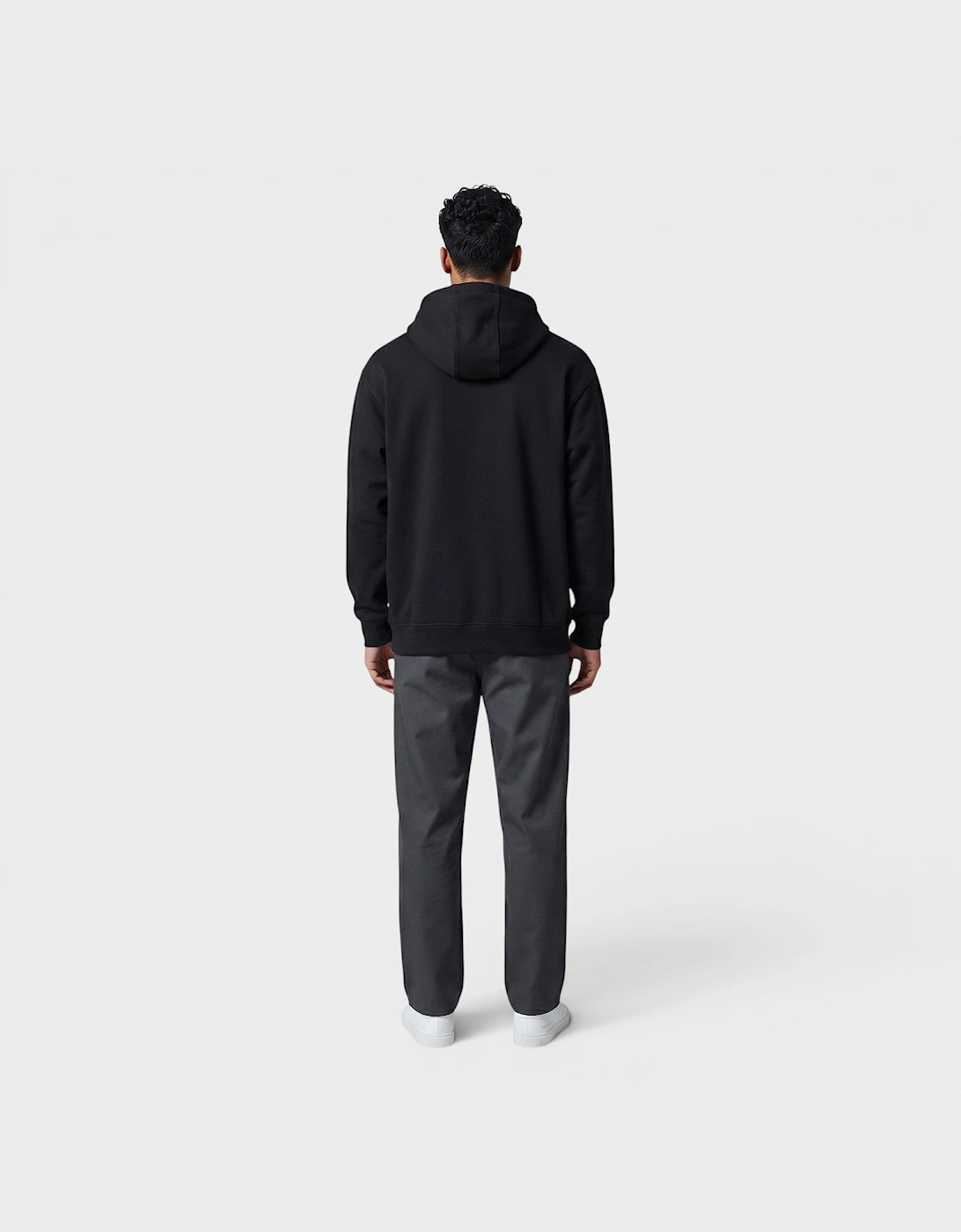 Loose Fit Midweight Hoodie Black