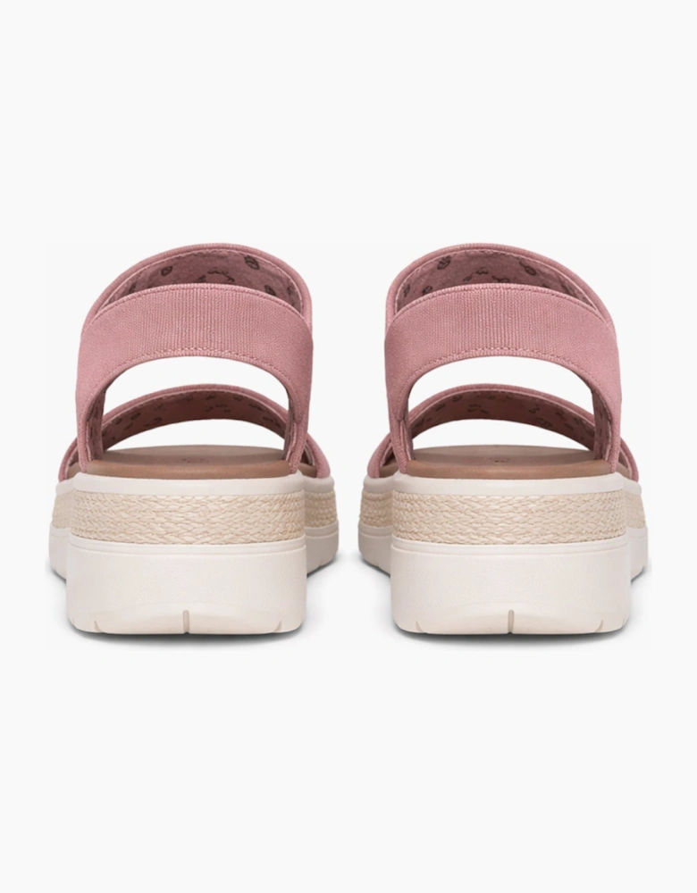 Skechers BOBS SUN RAY Womens Ankle Strap Sandals Rose