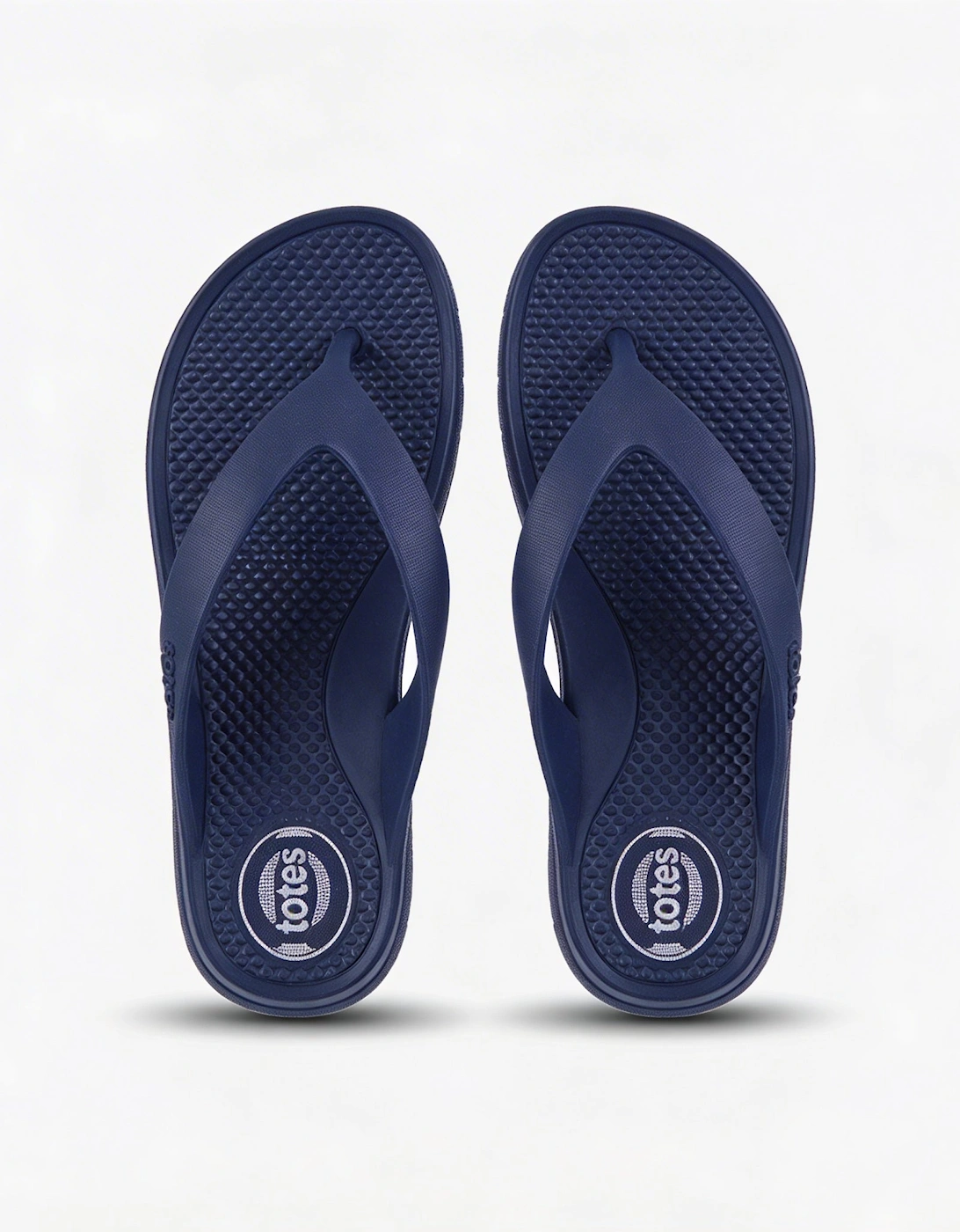 Totes Sol Bounce 0350 Womens Toe-Post Sandals Navy