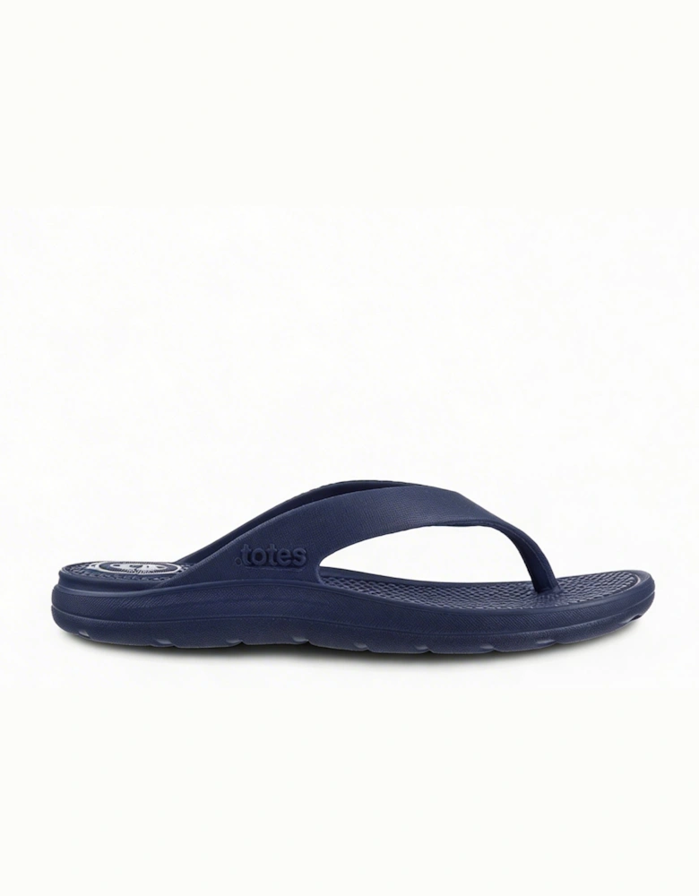 Totes Sol Bounce 0350 Womens Toe-Post Sandals Navy