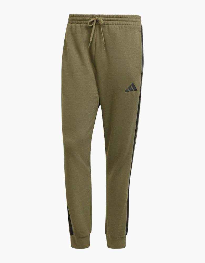 Fleece Tapered Cuff 3 Stripes Joggers