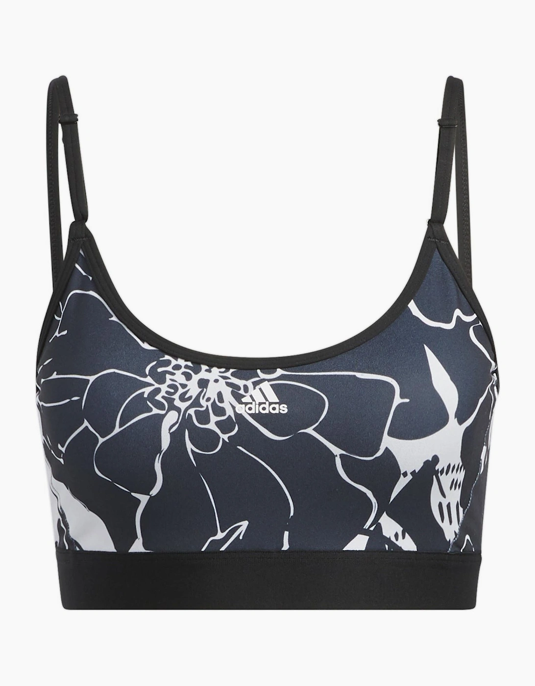 Womens Flower Print Low Impact Sports Bra, 7 of 6