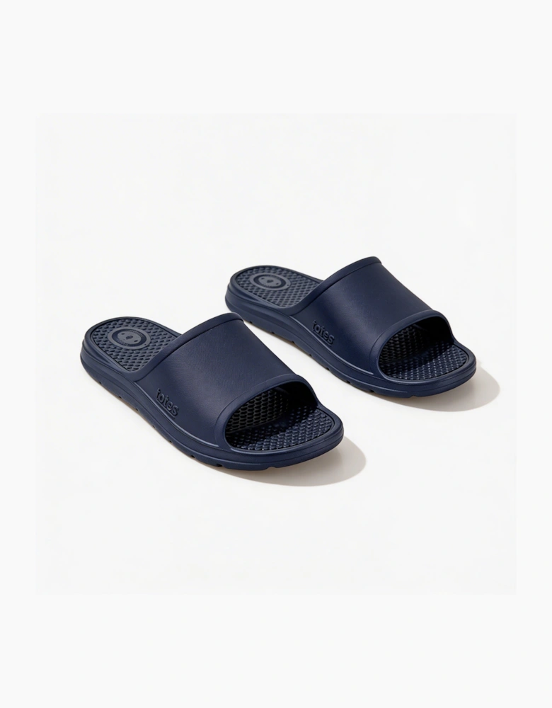 Totes Sol Bounce 0371P Mens Sliders Navy